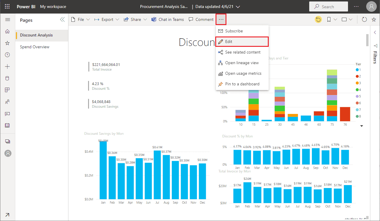 can we create dashboard in power bi service